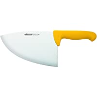 Arcos Serie 2900- Chuletera- Hoja de Acero Inoxidable Nitrum de 220 mm- Mango inyectado en Polipropileno Color Amarillo